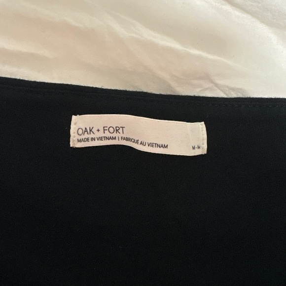 OAK + FORT Black Off-Shoulder Blouse - Picture 2 of 4